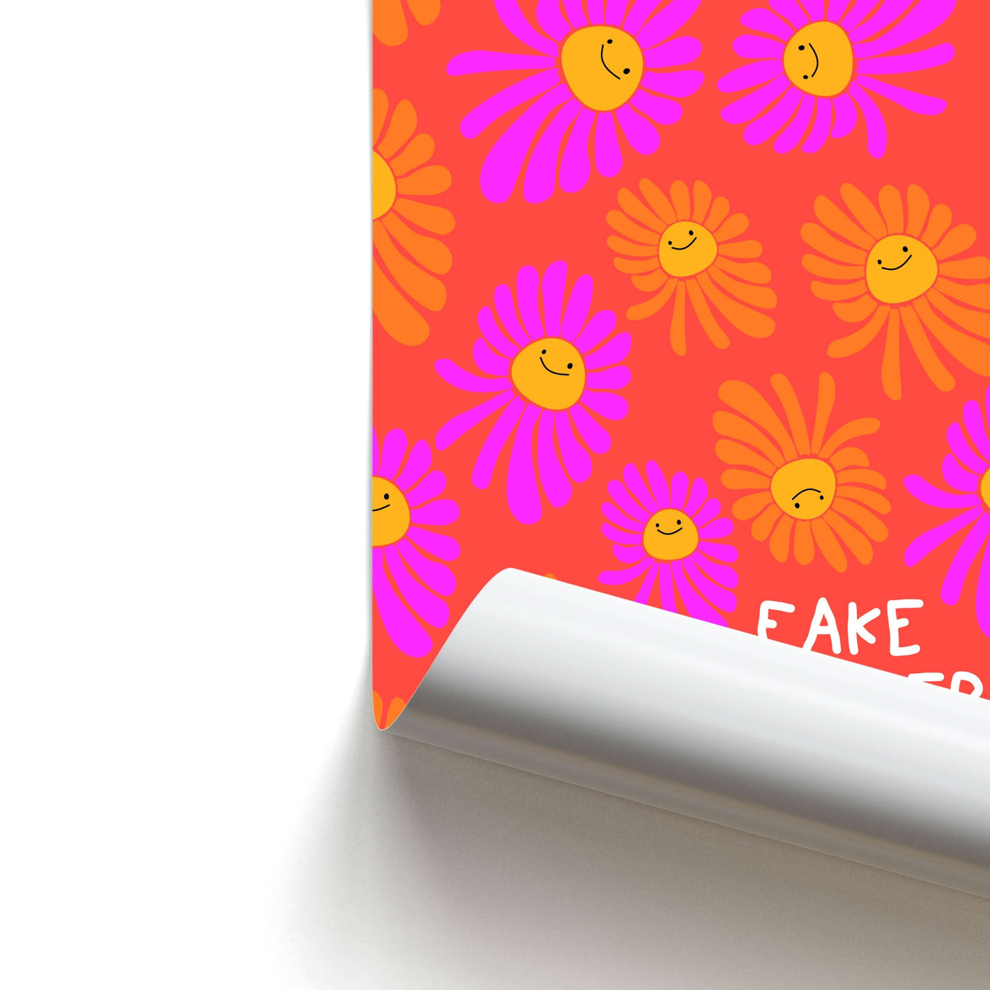 Fake It Flowers Poster