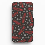 Christmas Things Snowflake Pattern Flip / Wallet Phone Case
