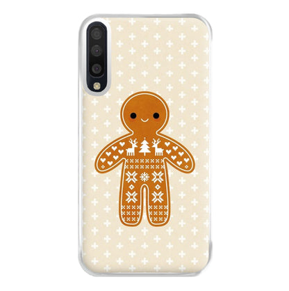 Christmas Jumper Pattern Gingerbread Man Phone Case