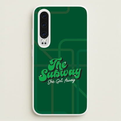 Subway Green Huawei P30 Case