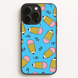 Pencils And Scribbles Pattern Phone Case for Apple iPhone, Samsung Galaxy, Huawei and Google Pixel