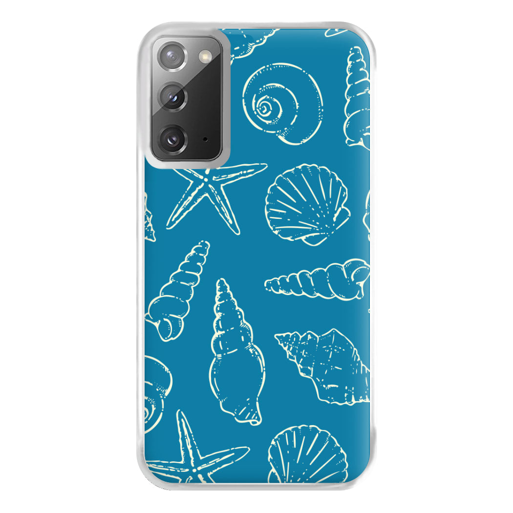 Sketched Shells Pattern Galaxy Note 20 Case
