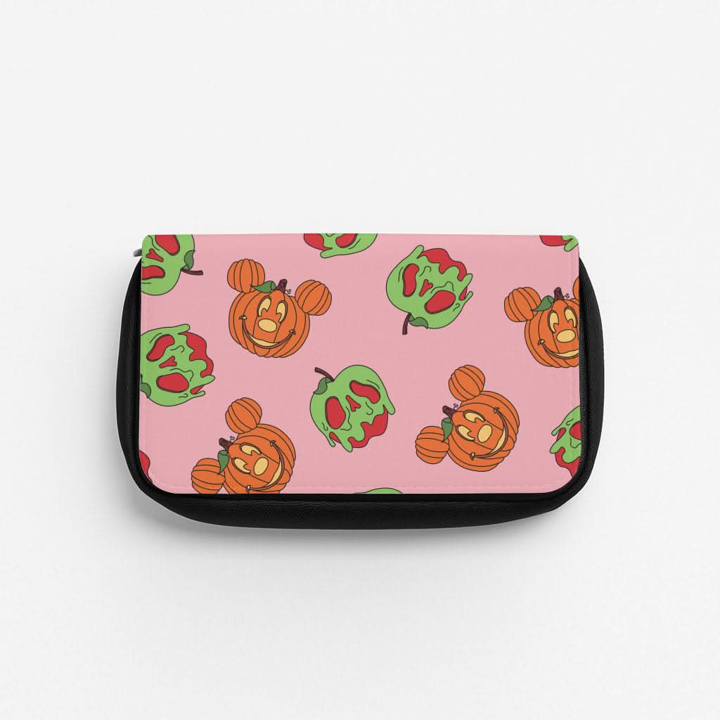 Pumpkin Mouse And Poison Apple Pattern Pencil Case
