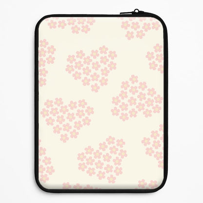 Flower Hearts Pattern Universal Laptop Sleeve
