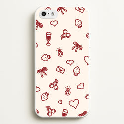 Valentines Doodles iPhone 5 / 5s / SE 2016 Case