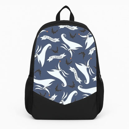 Skeleton Dog And Bats Pattern Backpack