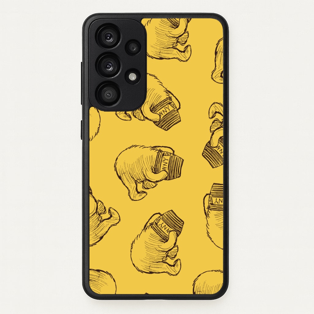Winnie Honey Pot Pattern Galaxy A53 Case