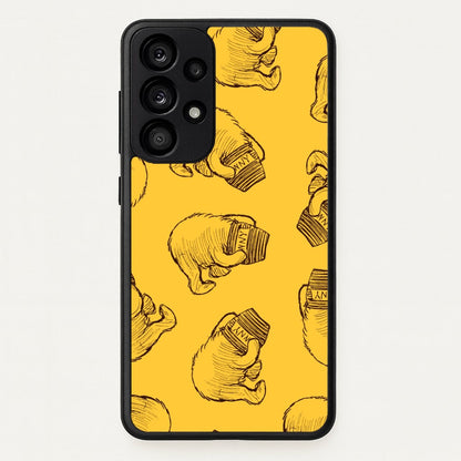 Winnie Honey Pot Pattern Galaxy A53 Case