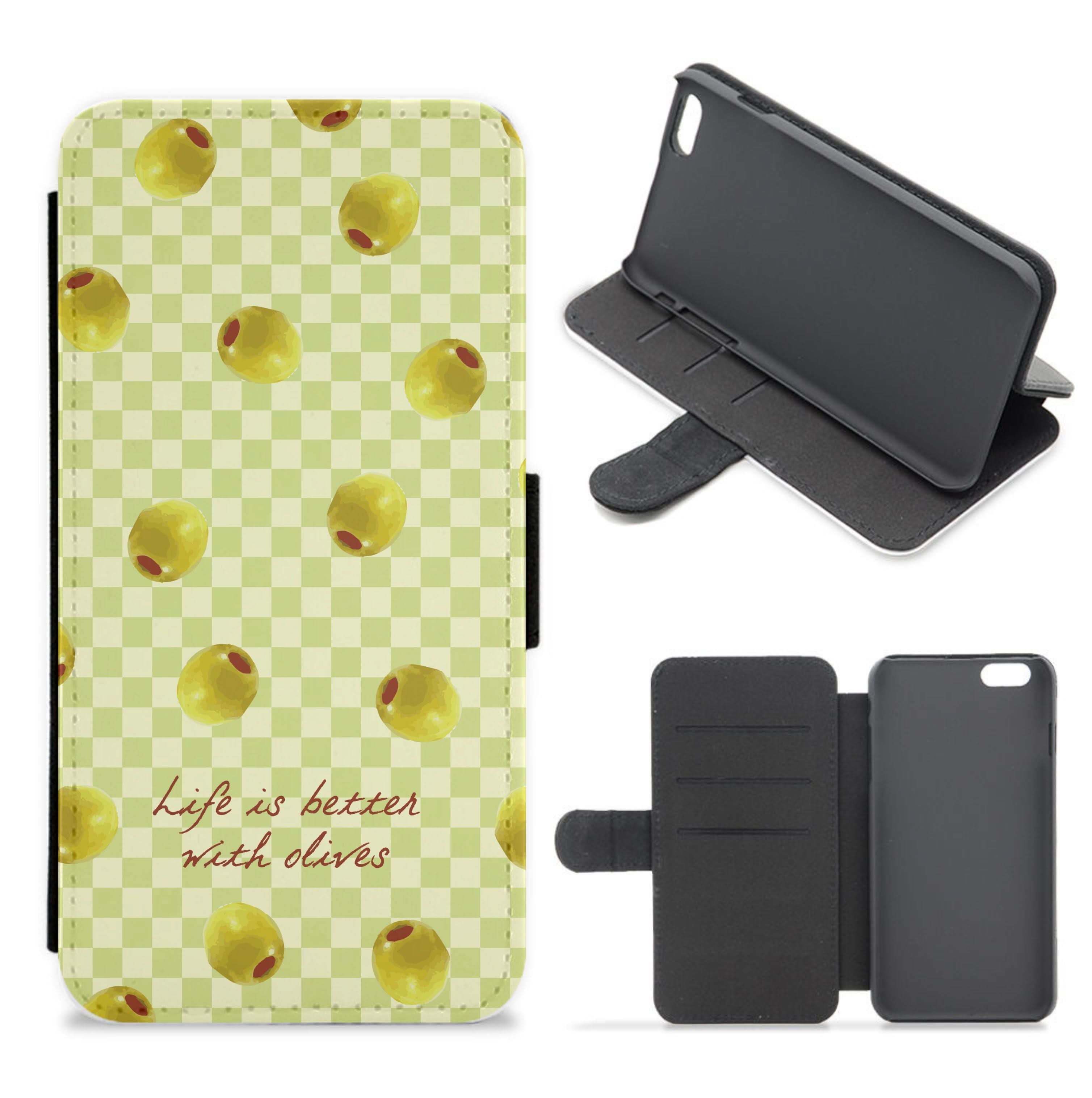 Life Is Better With Olives Flip / Wallet Phone Case