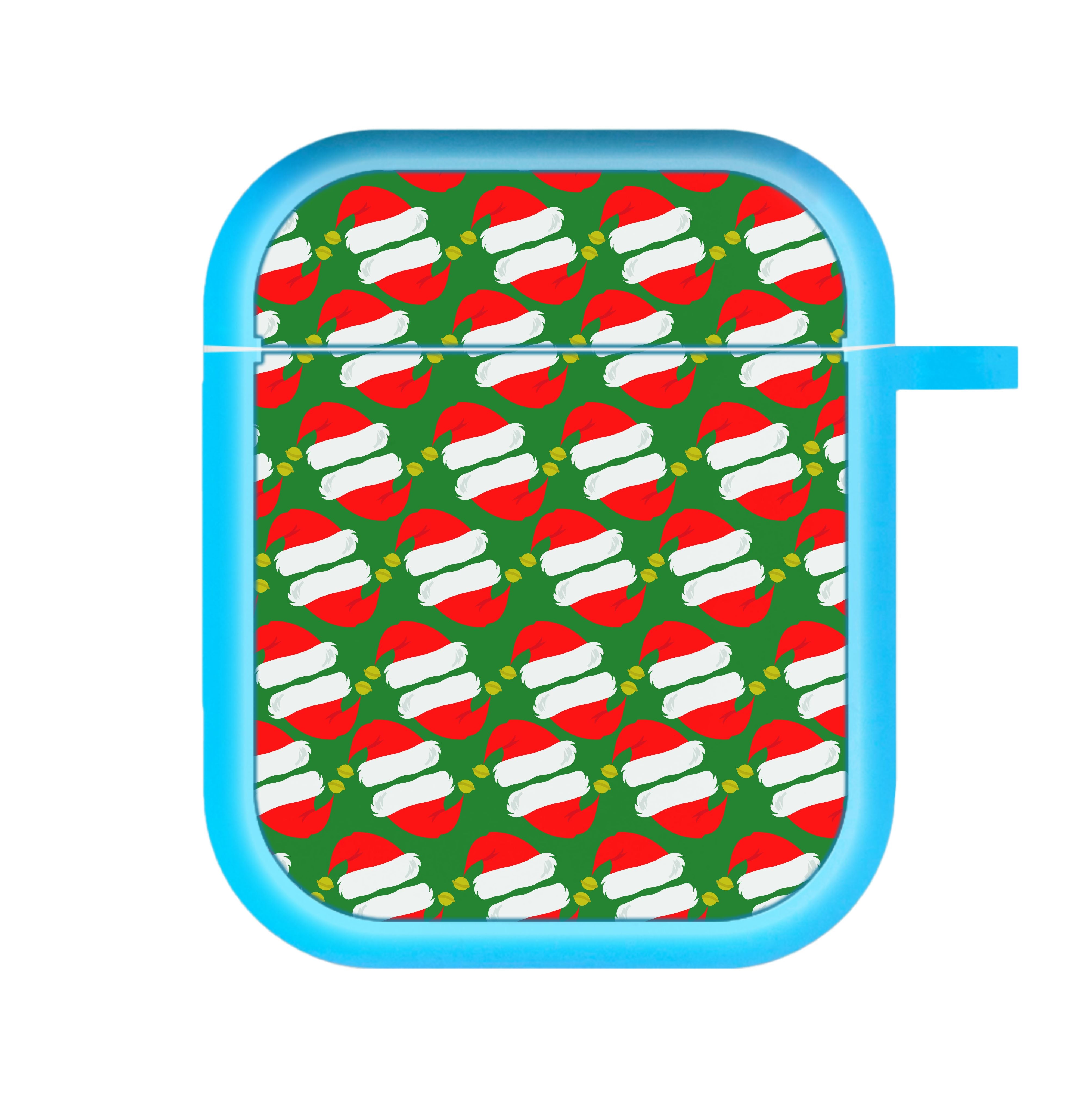 Santa Hat Pattern - Christmas AirPods Case