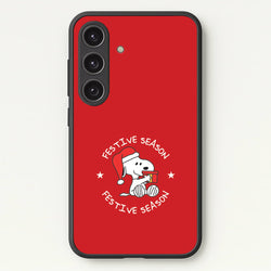 Cartoon Beagle Festive Season Galaxy S24 Plus Case