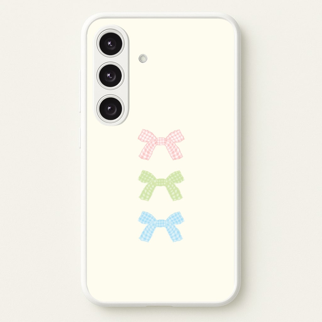 Gingham Tiered Ties Galaxy S25 Case