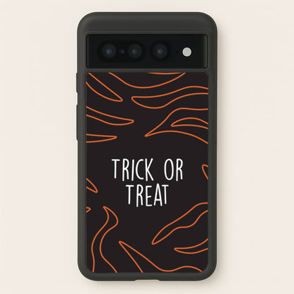 Zebra Print Trick Or Treat Google Pixel 7 Pro Case