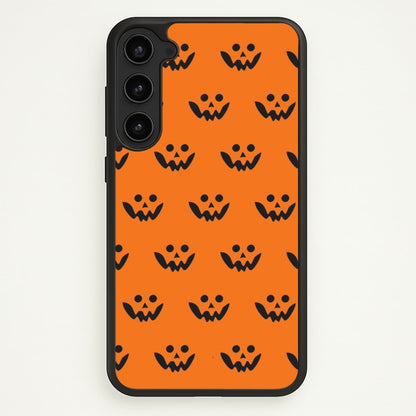 Carved Pumpkin Face Pattern Galaxy S23 Plus Case