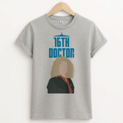 16th Doctor Billie Unisex Grey T-Shirt