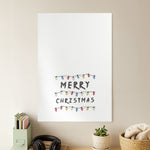 Merry Christmas String Lights Poster