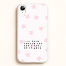 Pretty Sad Letter Beads iPhone XR Case