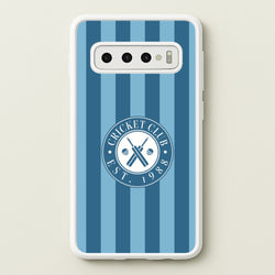 Stripey Cricket Badge Galaxy S10 Case