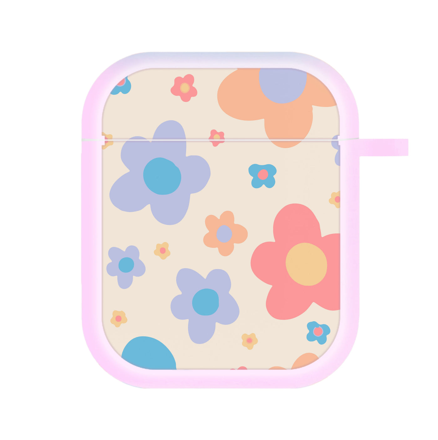 Playful Flower Pattern AirPods Case