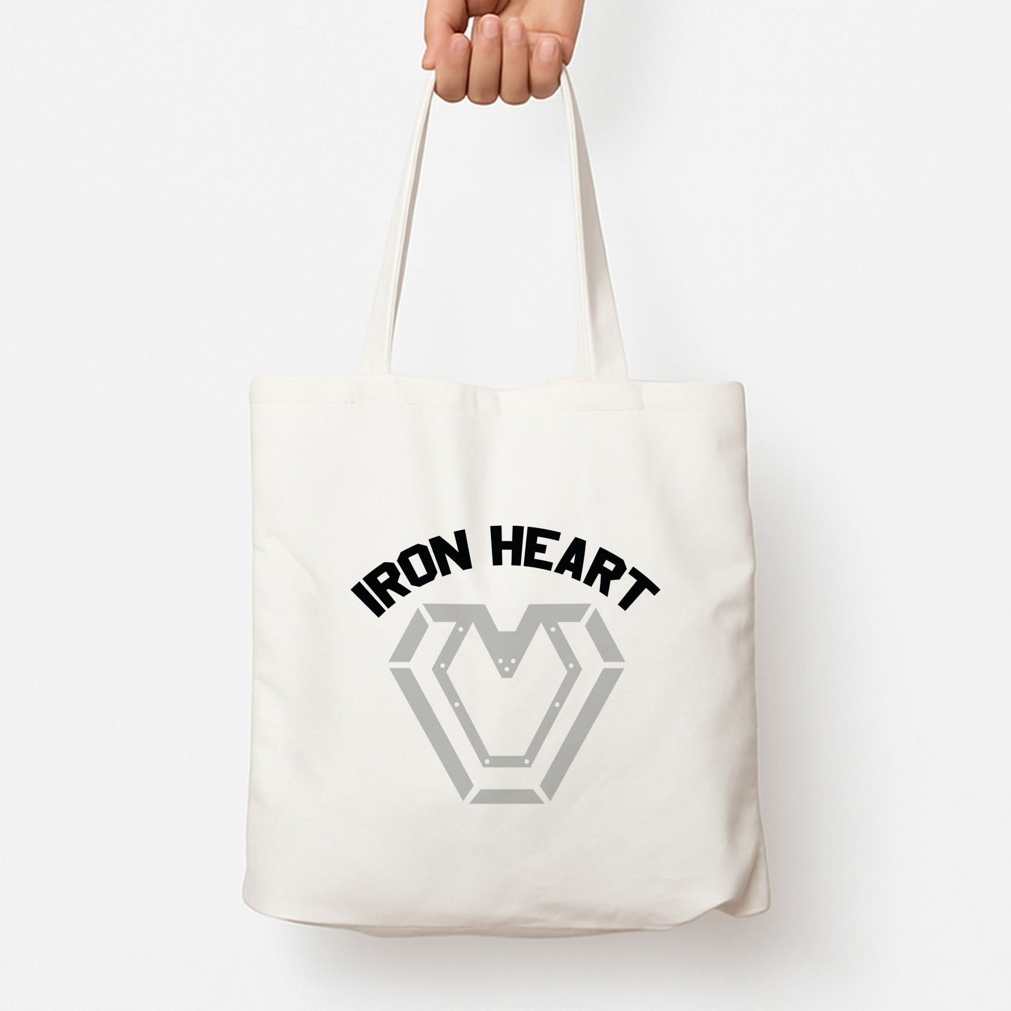 Metal Hero Heart Tote Bag