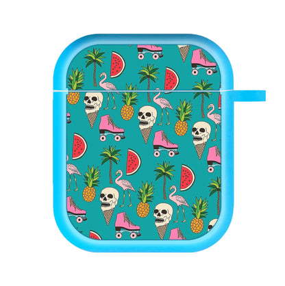 Skull Creams - Summer Pattern AirPods Case