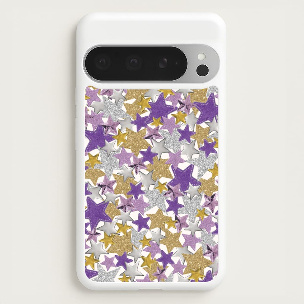 Mauve Stars Collage  Google Pixel 9 Pro XL Case