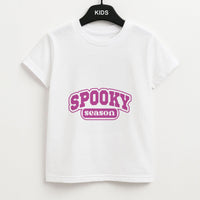 Spooky Season Varsity Kids T-Shirt