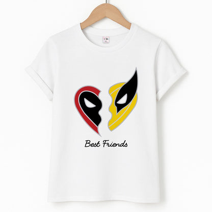 Superhero Best Friends Locket Unisex T-Shirt