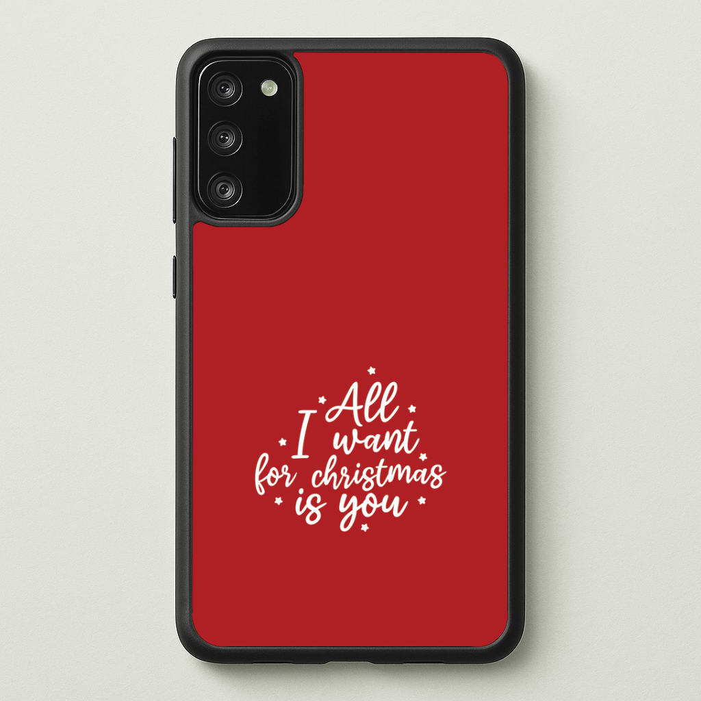 All I Want For Christmas Is You Stars Galaxy S20 Case