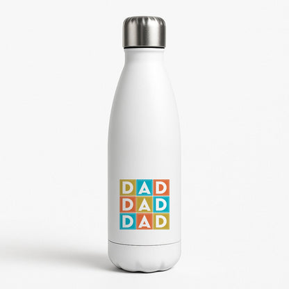 Dad Cubes White Water Bottle