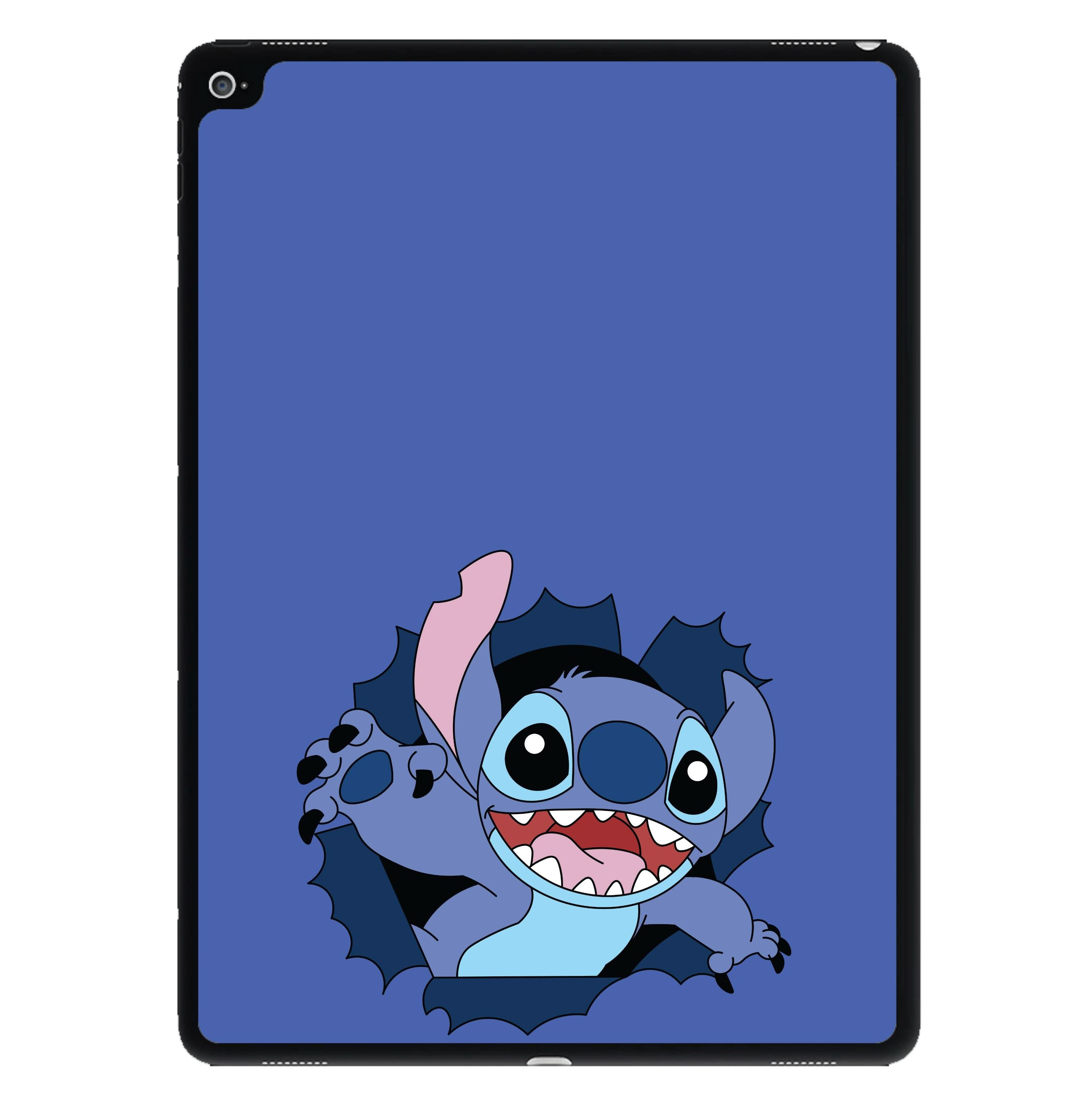 Torn Blue Alien iPad Case