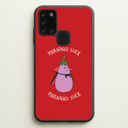 Mornings Suck Plush - Halloween Galaxy A21s Case