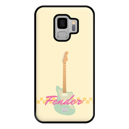 Blue Guitar Fender Galaxy S9 Case