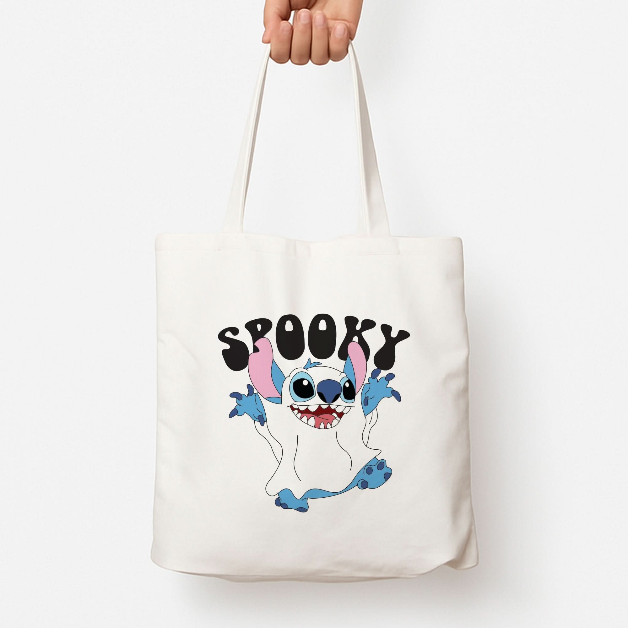 Spooky Cute Blue Alien Tote Bag