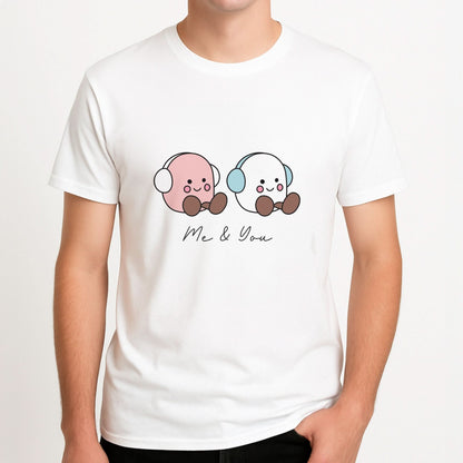 Cute Christmas Marshmellow Plushies Mens T-Shirt