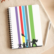 Superhero Team Silhouette Notebook 3