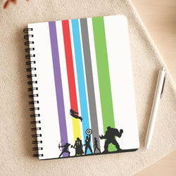 Superhero Team Silhouette Notepad