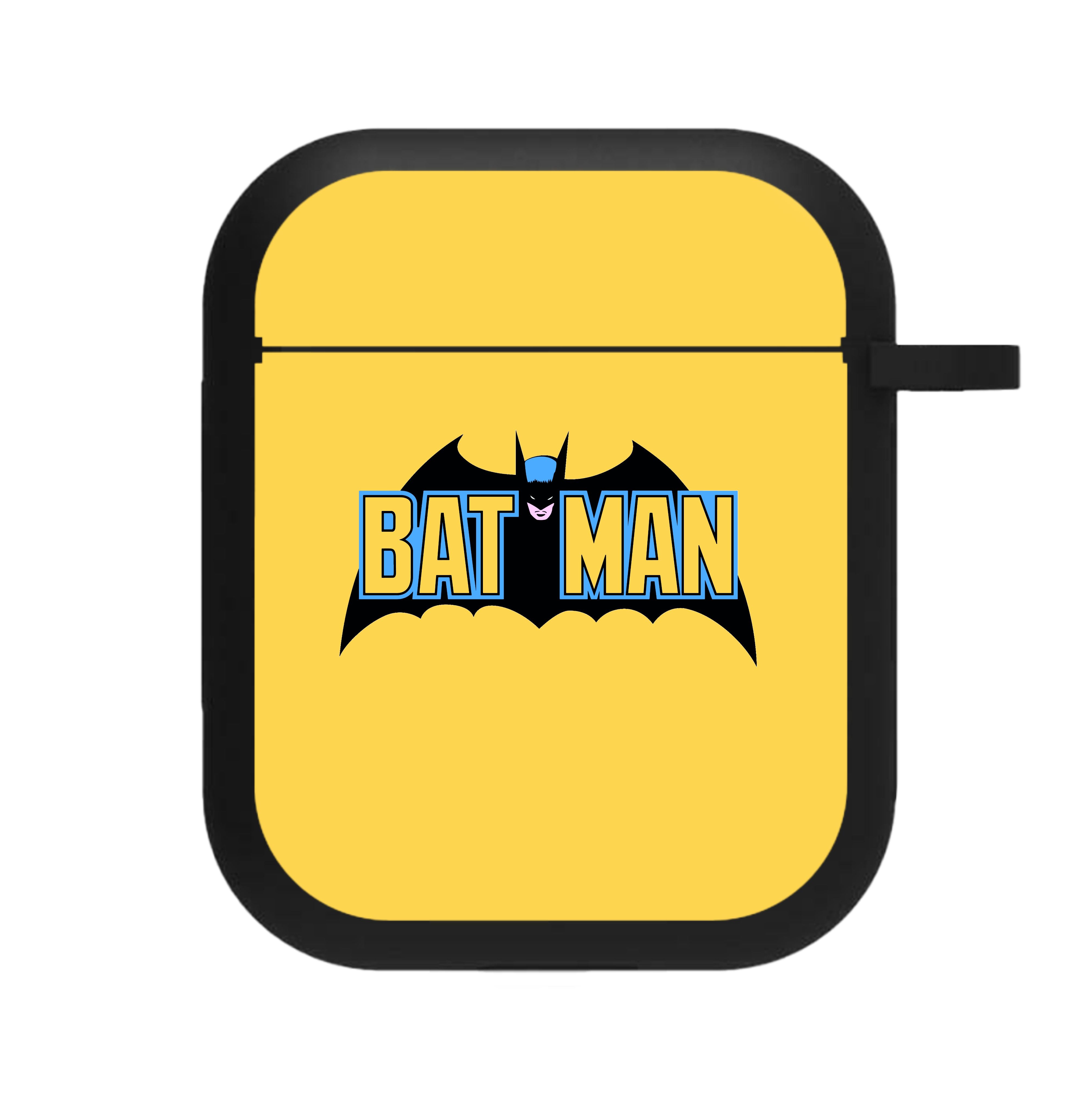 Yellow Bat Superhero Logo AirPods Case