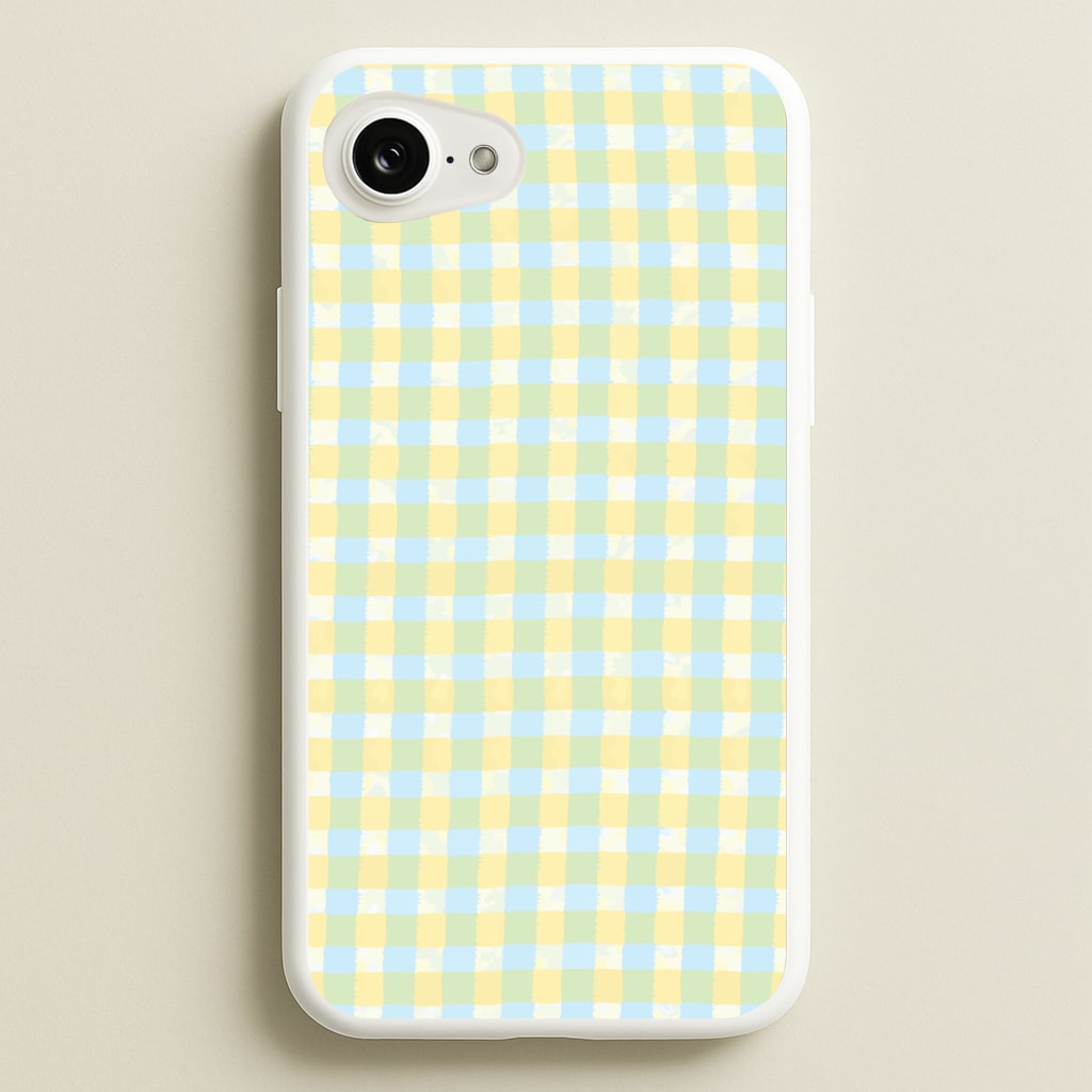 Lemonade Gingham iPhone 16e Case