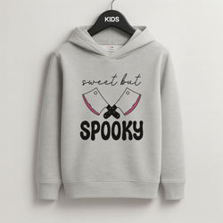 Sweet But Spooky Grey Kids Hoodie