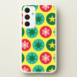Colourful Abstract Baubles Christmas Pattern Galaxy A15 Case