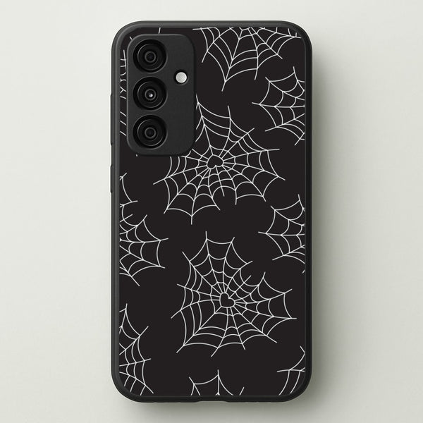 Spiderweb Hearts Pattern Galaxy A15 Case
