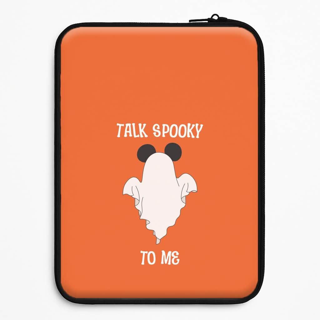 Talk Spooky To Me Mouse Ghost Laptop Sleeve