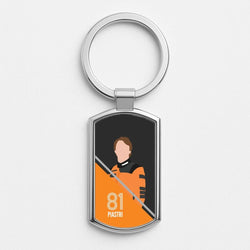 Piastri 2026 Silver Metal Keyring