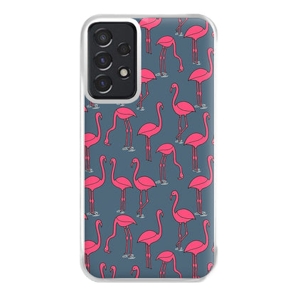 Basic Pink Flamingo Pattern Phone Case