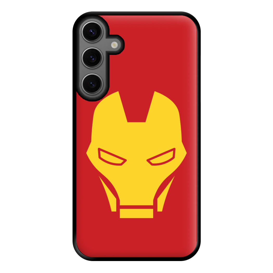 Red Robot Super Hero Face Galaxy S24 Case
