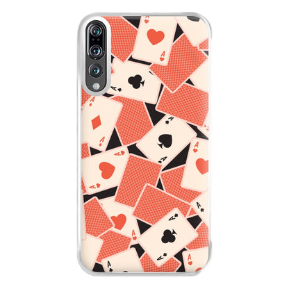 Playing Cards Collage Pattern Huawei P20 Pro Case