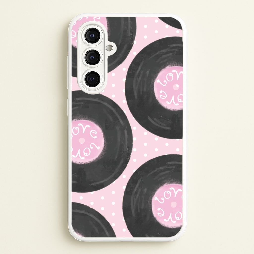 Thrifted Vinyl Polka Pattern Galaxy A16 Case
