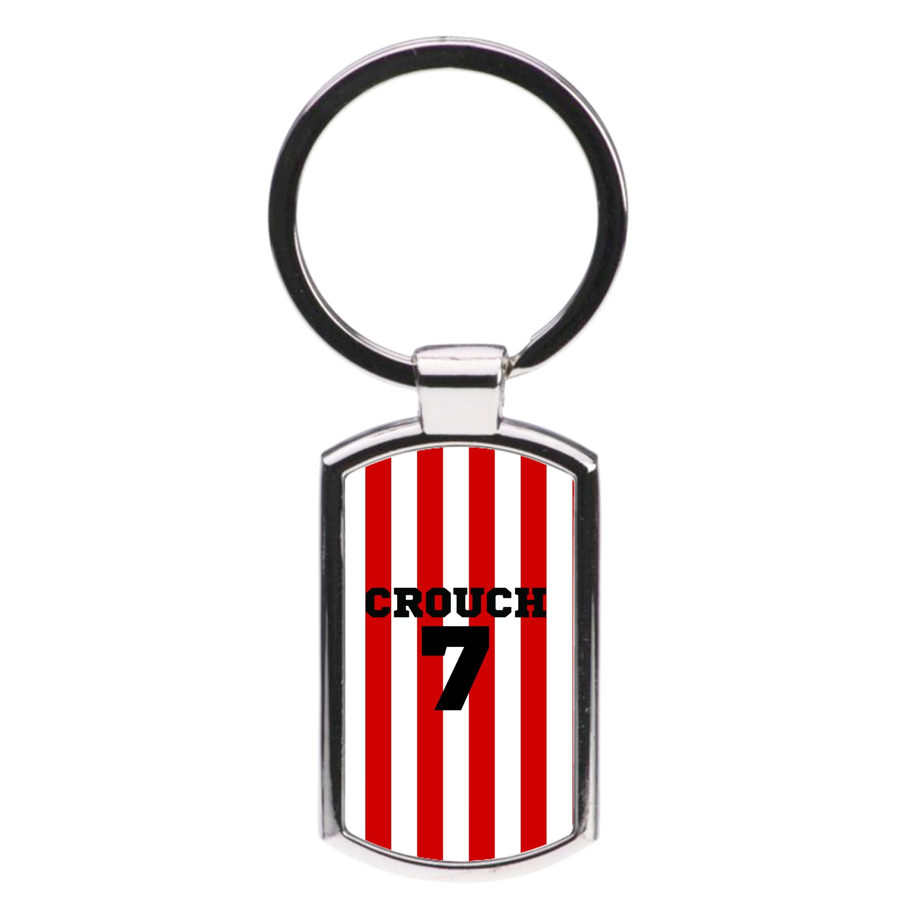 Red And White  Luxury Keyring