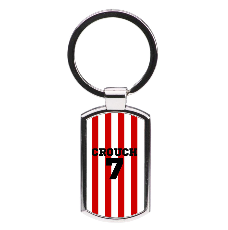 Red And White  Luxury Keyring